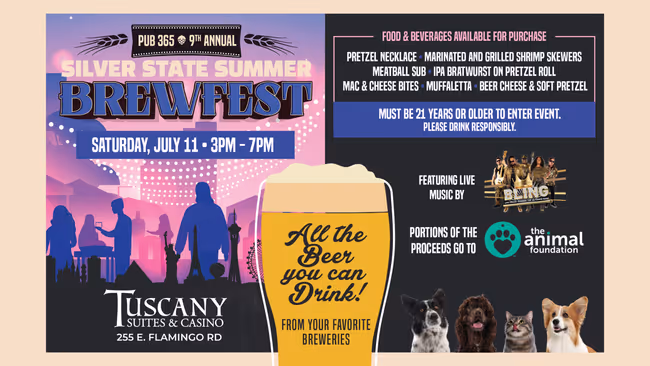 9th Annual Silver State Brewfest at Tuscany Suites & Casino Event Image