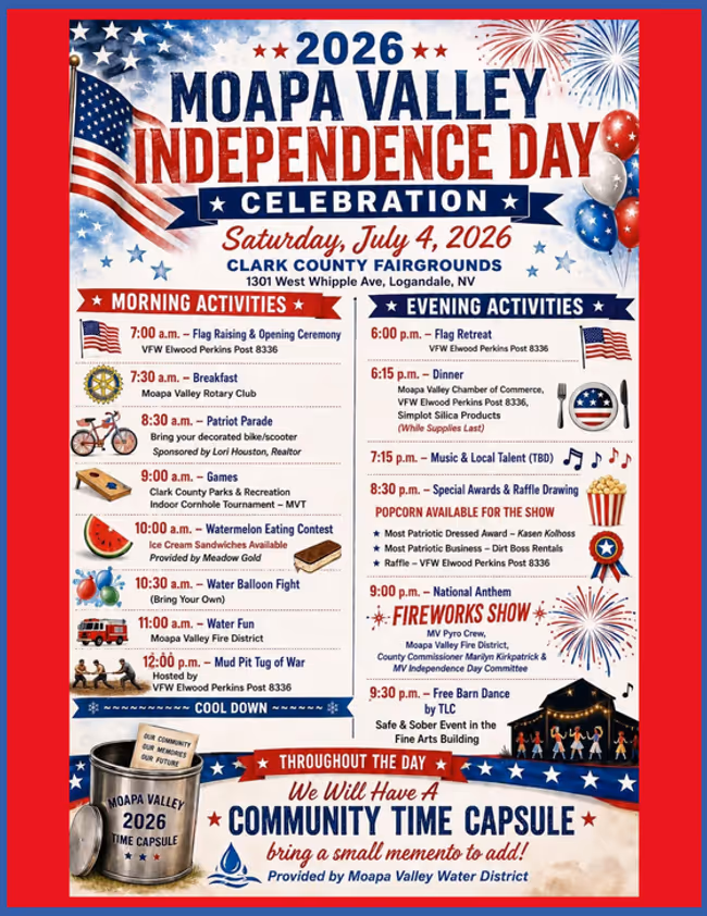 Moapa Valley Independence Day Event Image